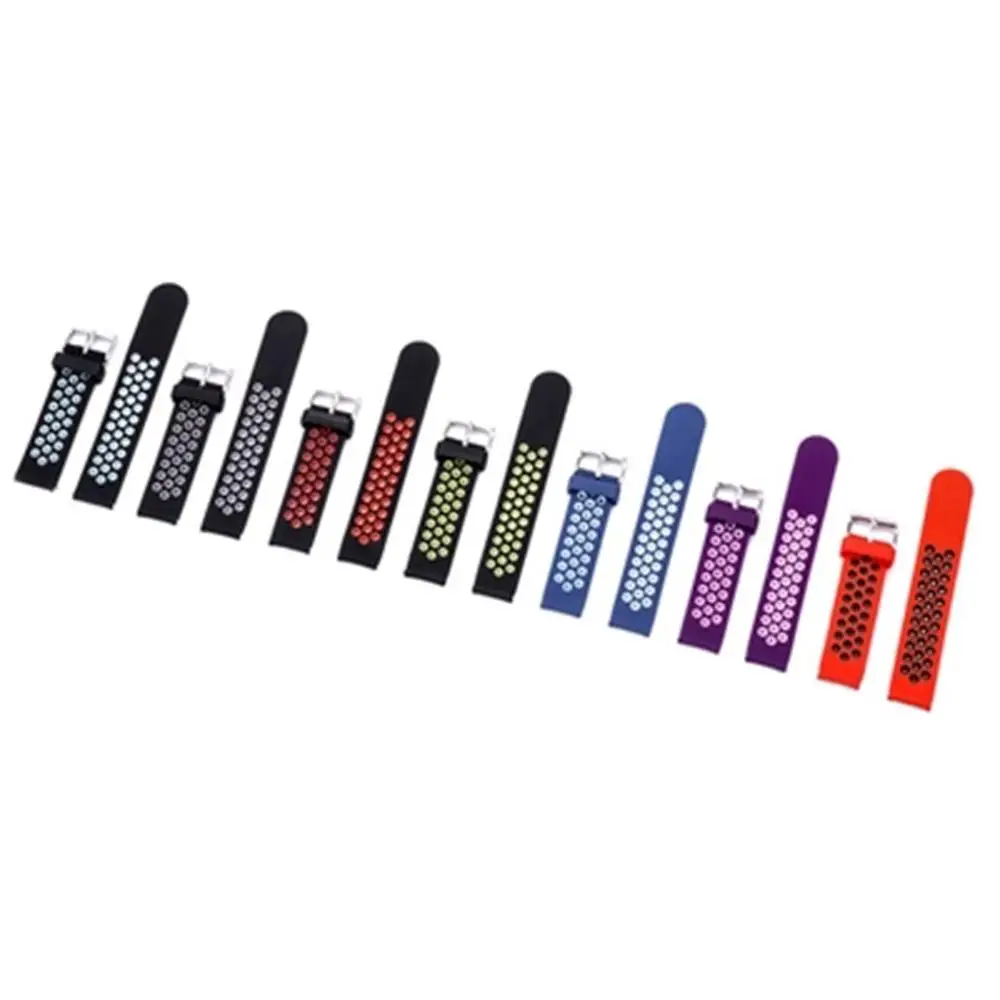 

Universal Two Color Silica Gel Round Hole Breathable Watch Band For AMAZFIT