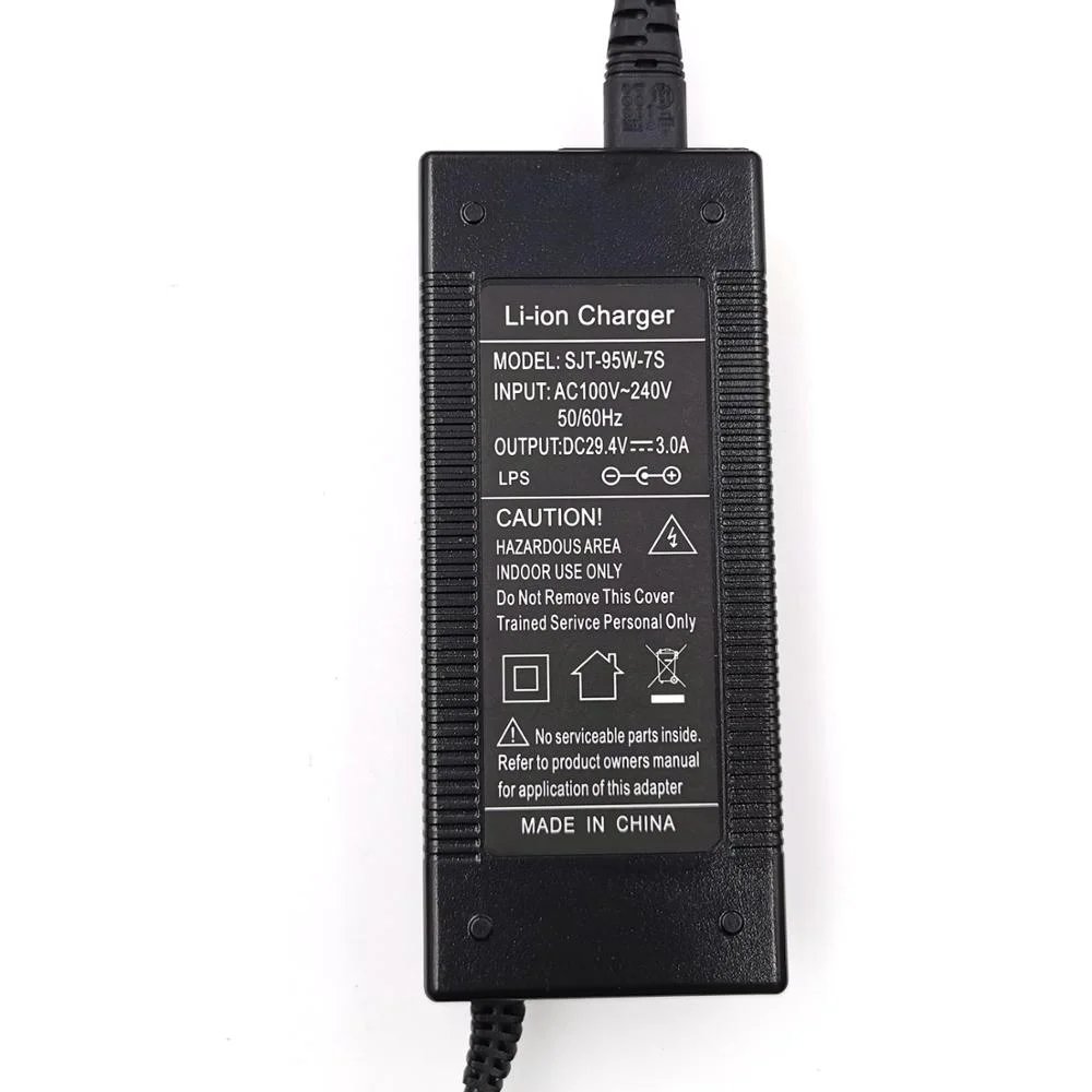 Carregador de Bateria de Lítio 3a para Carregador de Bicicleta Series Elétrica 25.2v 25.9v 4 Pinos Série Plug Xlr 7 29.4v 24v - Image 3
