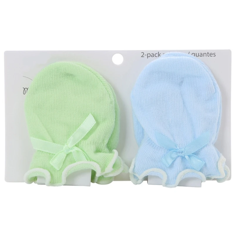 2 Pairs Baby Anti Scratching Soft Gloves Newborn Protection Face Scratch Mittens New Dropship best Baby Accessories Baby Accessories