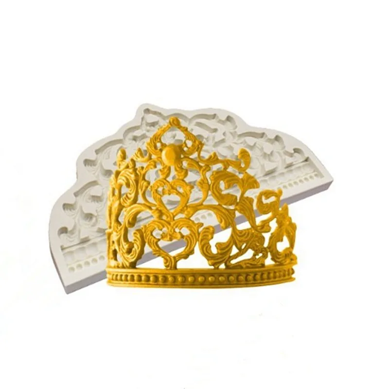 Love Big Crown Silicone Mould Fondant Cake Mold Bakery Decoration