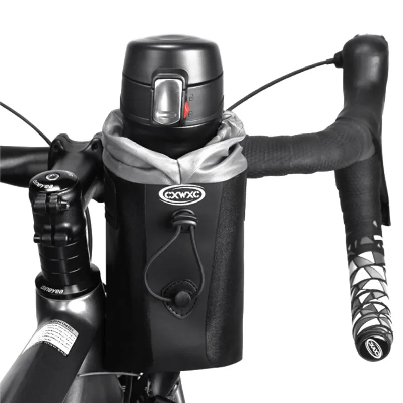 Cycling Bike Bicycle Handlebar Insulated Drink Water Bottle Bag Kettle Cooler Pack Holder Hydration Carrier