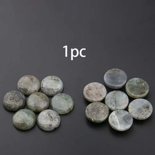 Натуральные камни флэш-лабрадорит, кабошон 10 12 14 16 18 mroound без отверстия бусины для изготовления самодельные Украшения, Аксессуары бусины - Цвет: 1 pc