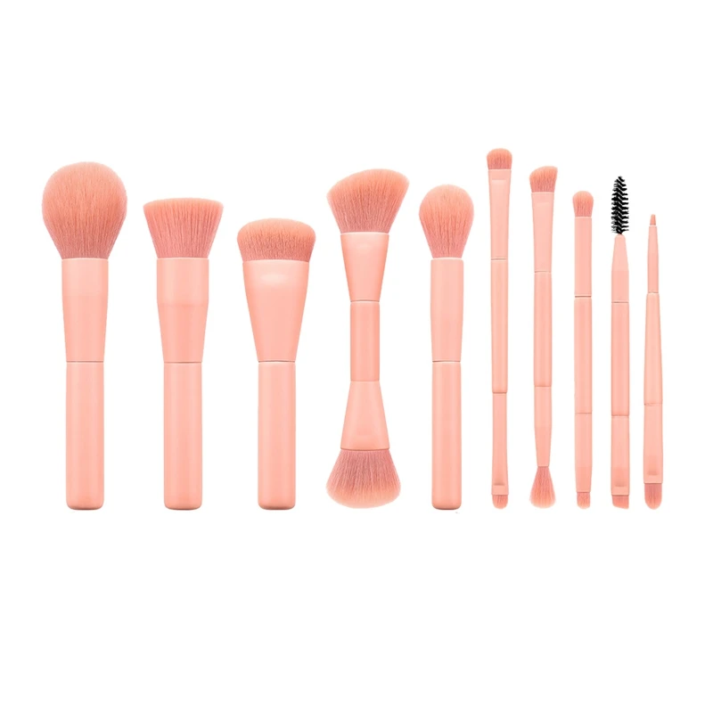 

1/10 pcs/Set Pink Makeup Brushes Set Eye Shadow Blending Eyeliner Eyelash Eyebrow Brushes For Makeup New