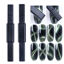 5D Волшебная магнитная палочка с кошачьим глазом сильная Магнитная доска многофункциональная линия в полоску Дизайн ногтей Блеск Гель лак Инструменты TR948