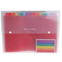 Mylifeunite, 13 сеток, Сумка для документов, милая, Радужная, цветная, расширяющаяся, пластиковая, радужная папка для файлов, для офиса, органайзер для файлов