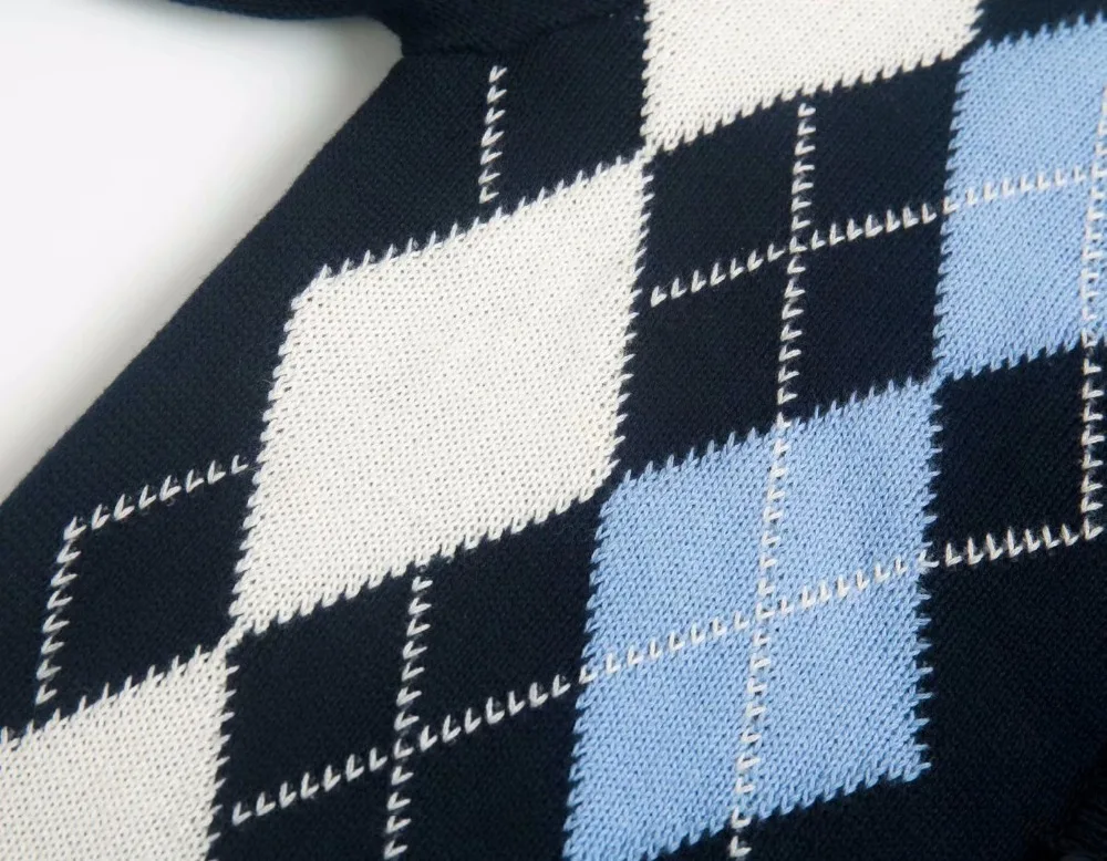 Bazaleas Harajuku Kintted Carfigans винтажный шотландский лоскутный высококачественный хлопковый женский свитер с пуговицами Повседневная Прямая