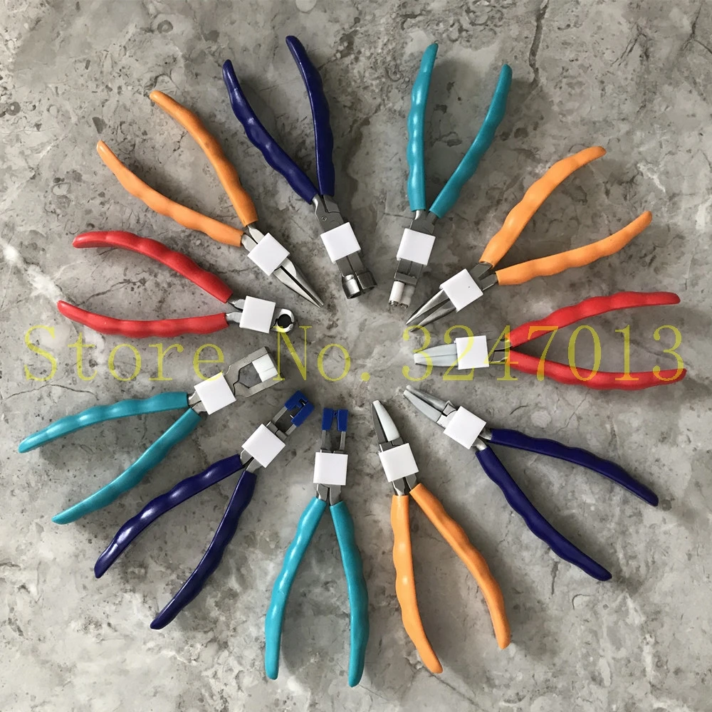 DIY Colorful Handle Jewellery Making Beading Pliers Tools Kit Jewelry Stainless Steel | Украшения и аксессуары