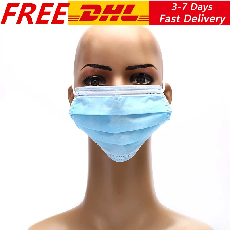 

Free DHL Shipping Adult's Disposable Face Mouth Nose Protective Mask