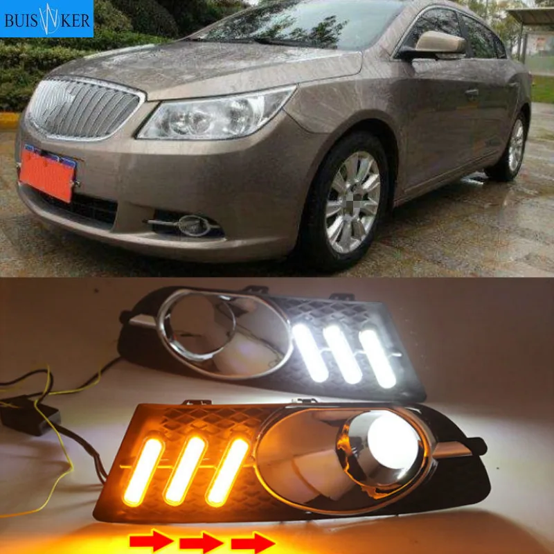 

LED Day Light For Buick Lacrosse 2009-2012 bumper grille daytime running light DRL fog light cover