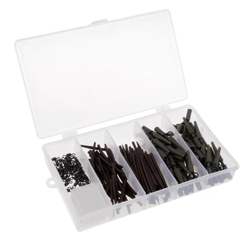 

200pcs Fishing Accessories Kit Including Rolling Swivels,Anti Tangle Sleeves for Hair Rigs