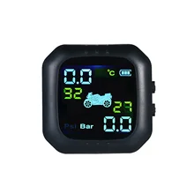 Система контроля давления в шинах мотоцикла, беспроводная система TPMS шины, автомобильная система сигнализации в шинах, водонепроницаемая с 2 внешними датчиками