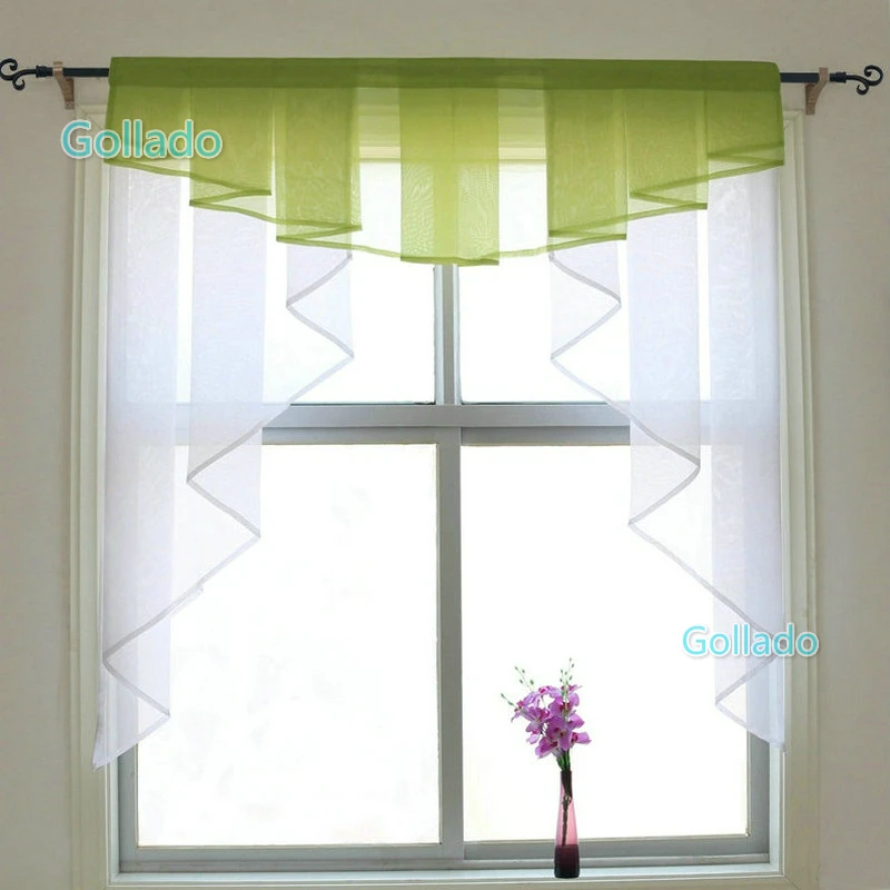 Mode Plissee Design Nahte Farben Tull Balkon Kuche Fenster Vorhang