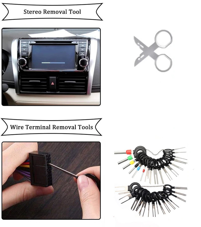 Hand Tool Set Car Oil Seal Screwdrivers Set O-Ring Seal Gasket Puller Remover Pick Hooks Tools Car Vehicle Radio Removal Tool