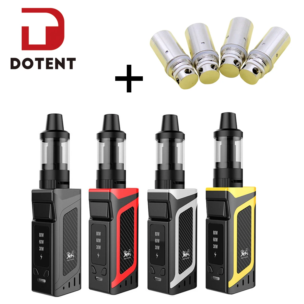 

DOTENT VK Vape Kit Electronic Cigarette 80W Box Mod 2000mAh Battery 3.5ml Tank Replacement Atomizer Core Starter Kit for Vaper