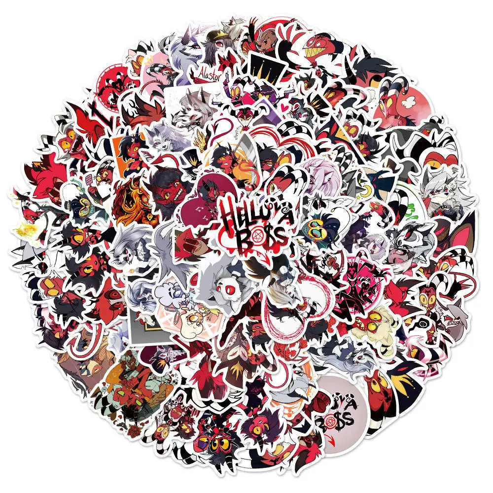 

10/30/50PCS Do Not Repeat Anime Evil Boss Graffiti Stickers DIY Luggage Refrigerator Waterproof Stickers Wholesale