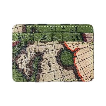 

Fashion Neutral Map Pattern Short Wallet Coin Purse Card Holders Handbag Clutch Creative Gift Passport Cover Wallet Quality