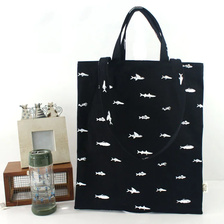 New Style Canvas Carrying Shoulder Dual Purpose Fashion Handbag Korean-style Large Capacity Shopping Bag Manufacturers Dire