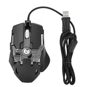 

6400DPI RGB Colorful Light Effect Drive Free Ergonomic Mechanical Wired Optical Gaming Mouse