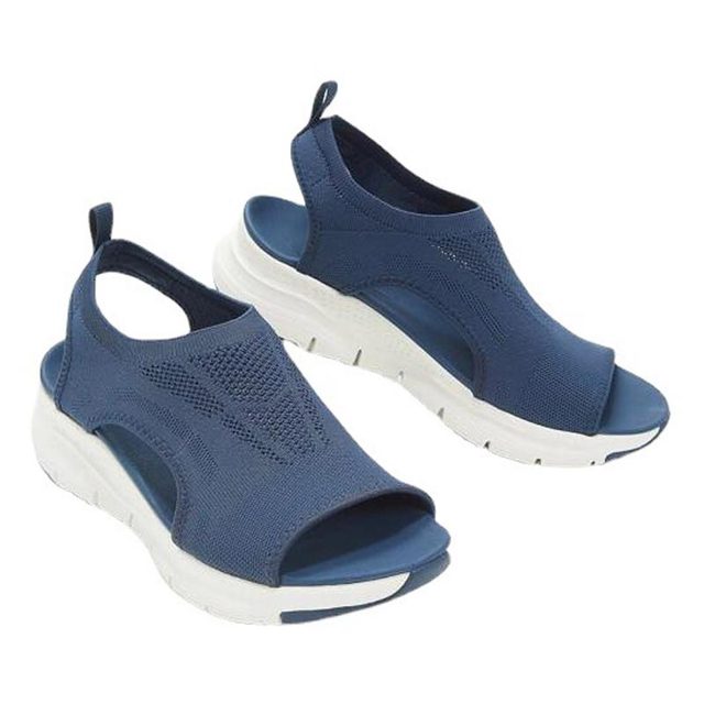 women 2022 mesh soft solid color casual sneakers women sandals flat fish mouth simple shoes ladies summer plus size