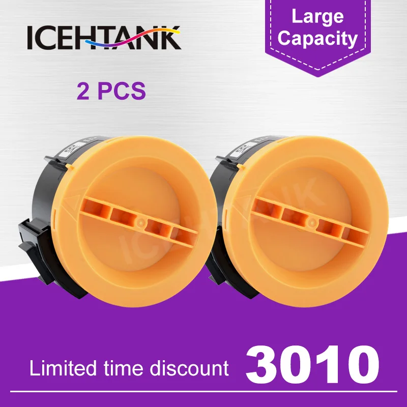 2 PK ICEHTANK 2 шт. 3010 3040 тонер-картридж совместим с Fuji для XEROX Phaser 3010 workцентр 3045 принтер 106R02182 или 106R02183 - Цвет: 2 PK