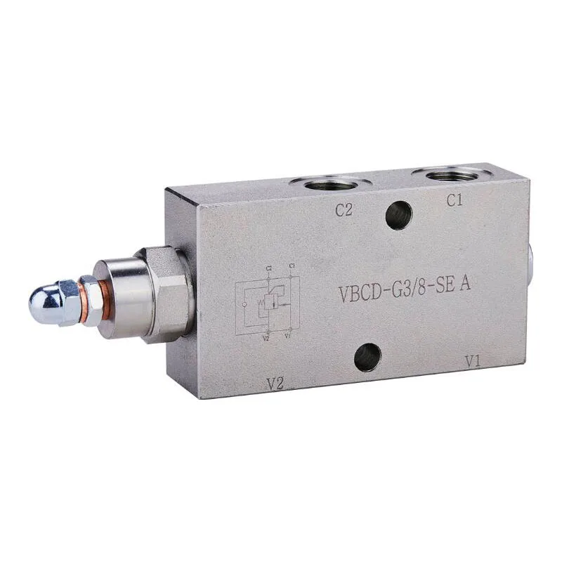 Односторонний пластинчатый балансировочный клапан VBCD-G3/8-DE-FL предохранительный клапан для бортового крана и гидравлического замка для санитарного транспортного средства