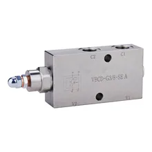 Односторонний пластинчатый балансировочный клапан VBCD-G3/8-DE-FL предохранительный клапан для бортового крана и гидравлического замка для санитарного транспортного средства