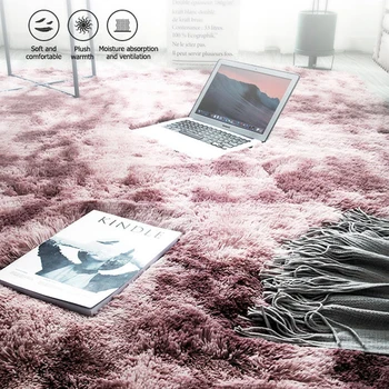 

Large Size Carpet Tie Dyeing Plush Soft Carpets For Living Room Bedroom Anti-slip Floor Mats Bedroom Water Absorption Carpet Rug