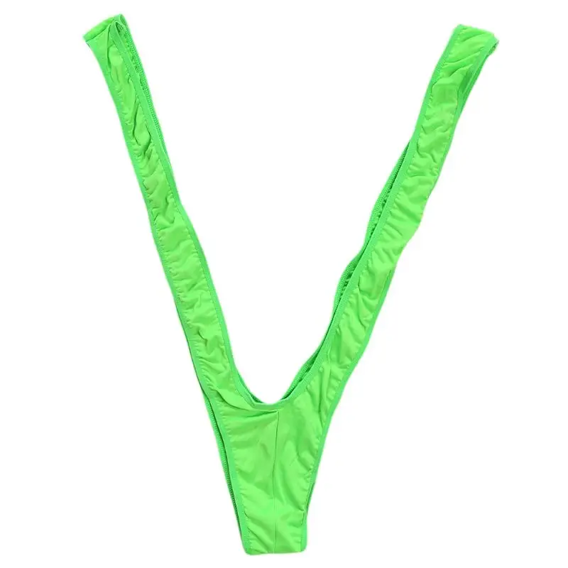 Mens Lingerie Shoulder Straps Mankini One-Piece V Sling Stretch Singlet Bodysuit