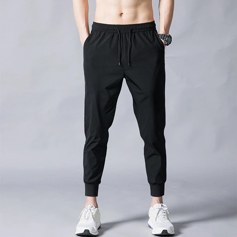 

2020 Brand Summer Men's Trousers Thin Fashion Slim Ninety Points Pants for Male Leisure Small Feet Trouser