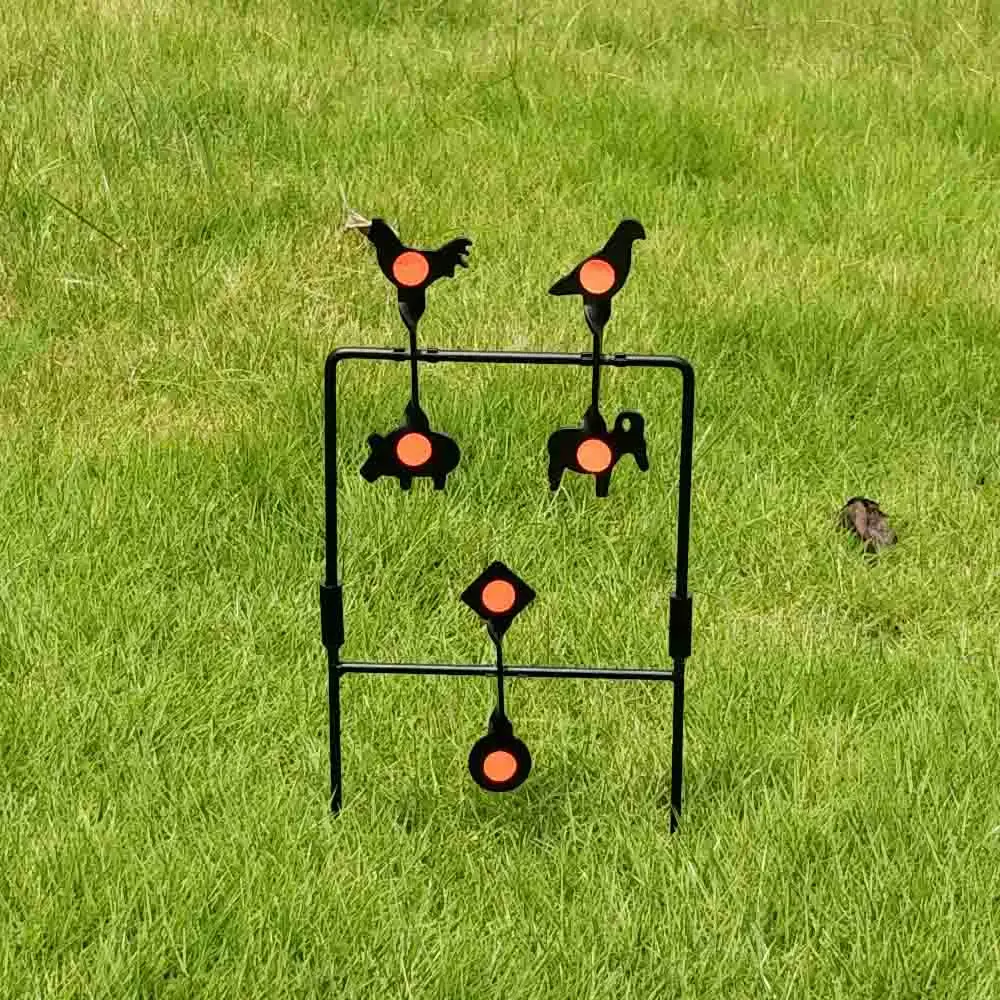 Metal spinner target air rifle pistol animals spinner self reset