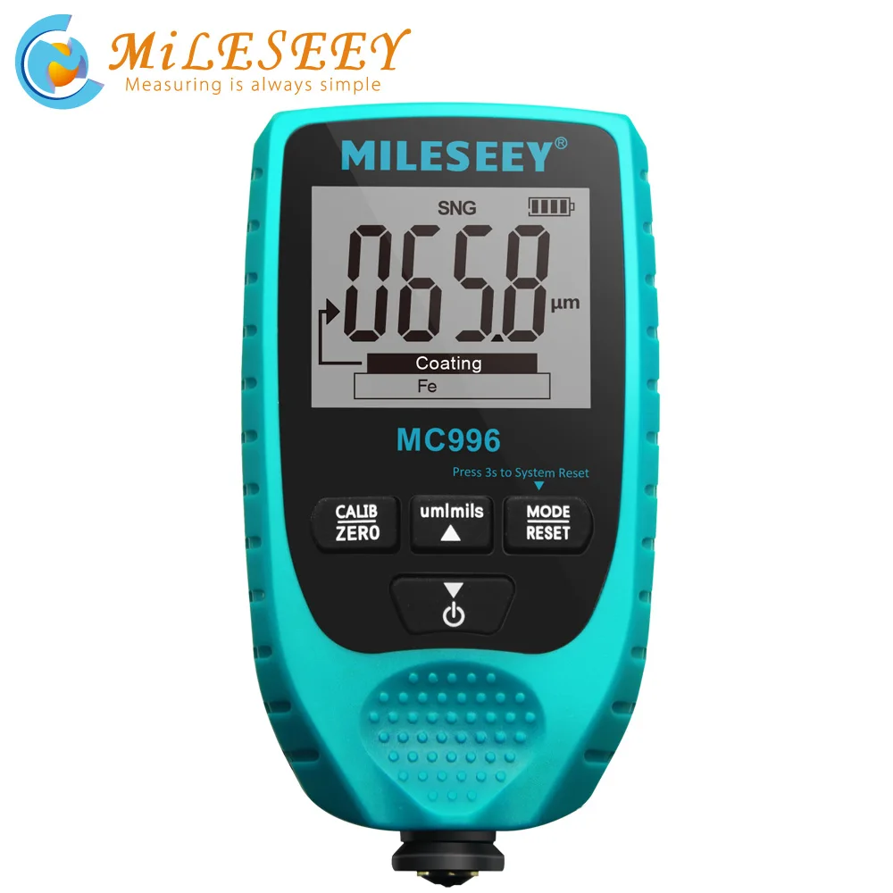 MILESEEY Высокоточный детектор краски автомобиля измеритель толщины тестер