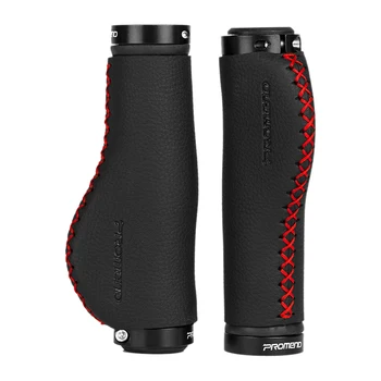 

Promend Bicycle Grips Anti-Skid Comfortable Fiber Leather Bike Handlebars Grips Lock-On Mountain Bike Handle Bar Grips