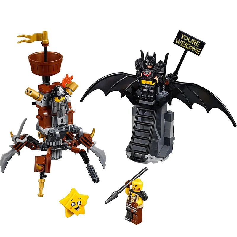 

Batmaning Series Battle-Ready MetalBea Compatible Legoingzk Batmanig 70836 Brick Building Blocks Toys Birthday Gift for Kids