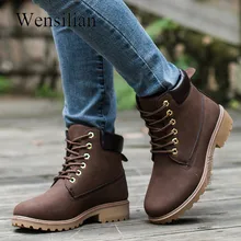 Зимние ботинки; женские ботинки на шнуровке; меховые плюшевые кроссовки; черные женские ботинки на платформе; chaussures femme