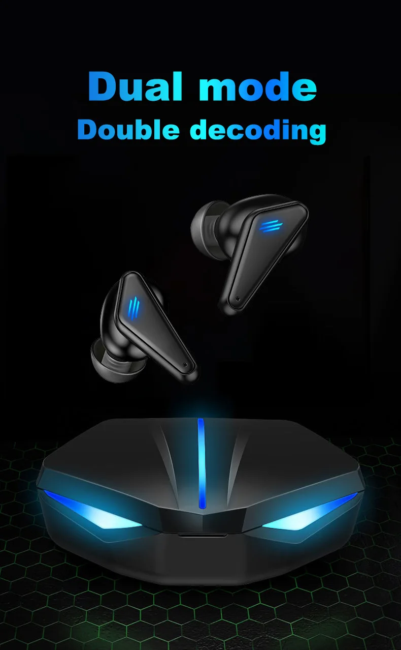 K55 наушники-вкладыши TWS с Беспроводной Bluetooth наушники игровая ...