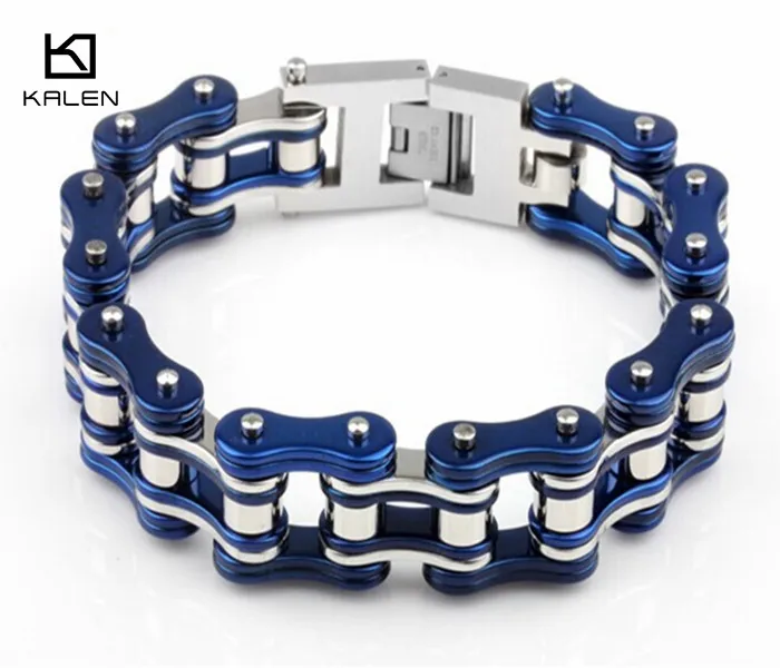 22,5 см тяжелые цепи велосипеда Браслеты Нержавеющая сталь инструмент для демонтажа цепи велосипеда(не сужающийся книзу массивный браслет цепочка на руку браслет для Для мужчин рок ювелирные изделия