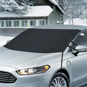 

Winter Car Front Windscreen Cover Snow Blocked Car Sunshade Cover Car Windshield Protector 600D Oxford Cloth Parasol