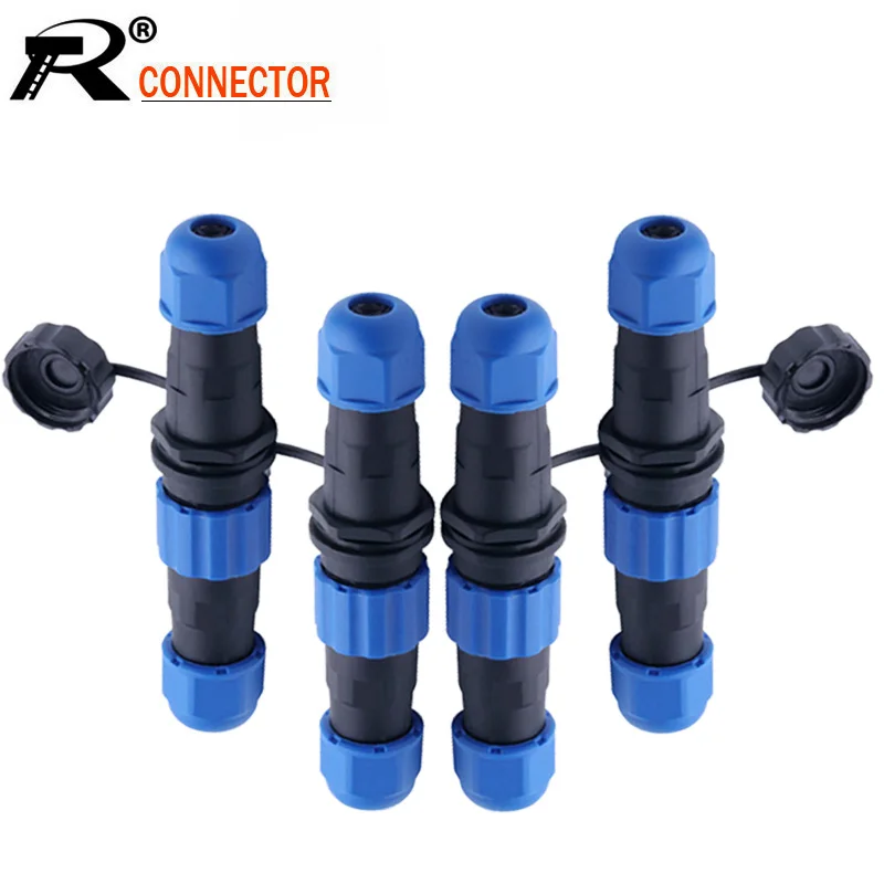 Conjuntos de Tomadas para Aviação à Prova Dágua Conectores Macho Mais Fêmea 12 Pinos Ip68 Sp20 20 mm 10