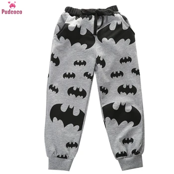 

Atutmn Winter Casual Baby Boys Long Pants Print Cartoon Batman Patterns Children Trousers Sweatpants Leggings