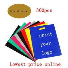 300 шт., Пользовательский логотип сумки 35*25 см Нетканые Сумки Печать Логотип плоские сумки фото сумки