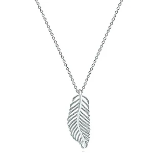 925 пробы серебряные ожерелья с подвесками для женщин модные ювелирные изделия подарок для девочки на день рождения - Окраска металла: 6