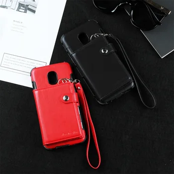 

Flip Leather Wallet Case For Huawei P30 P20 Pro Lite Y9 Y6 Back Cover Honor 10 Mate 10 20 PU+TPU Wallet Case with Hand Strap