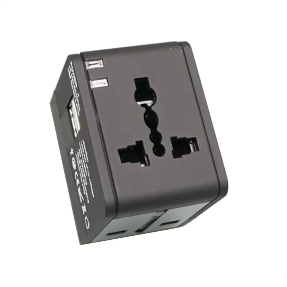 

Universal International Travel Adapter 2 Usb Power Plug Charger Converter Socket Multifunction Durable