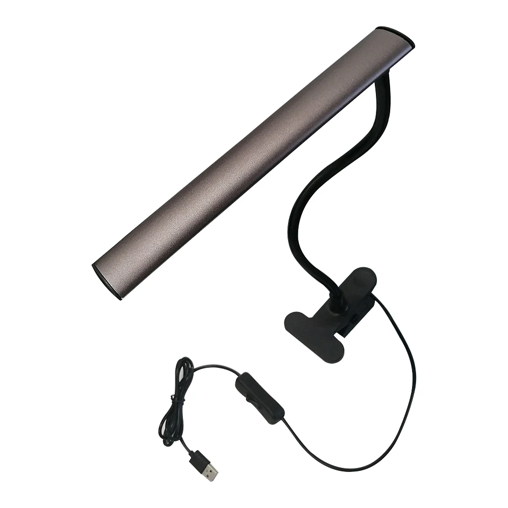 Brown USB светодиодный свет книги лампа для чтения на прищепке светодиодный ночник для чтения Kindle Регулируемая Гибкая для спальни прикроватные спальни - Цвет корпуса: Brown