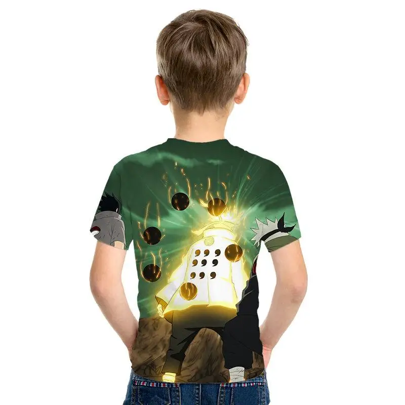 Impresin 3D Аниме estilo masculino/chica nios camiseta Naruto patrn estampado nios ropa nios camiseta moda nios camisa