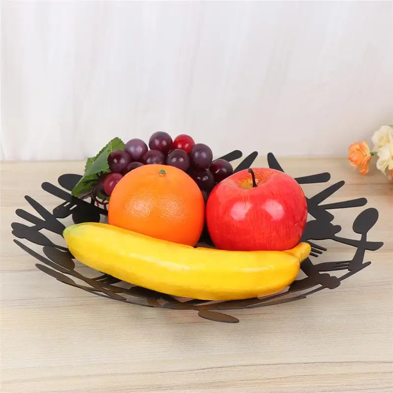 Модная корзина для хранения закусок, поднос для мелочей, полое блюдо, железное блюдо, вечерние, домашний декор