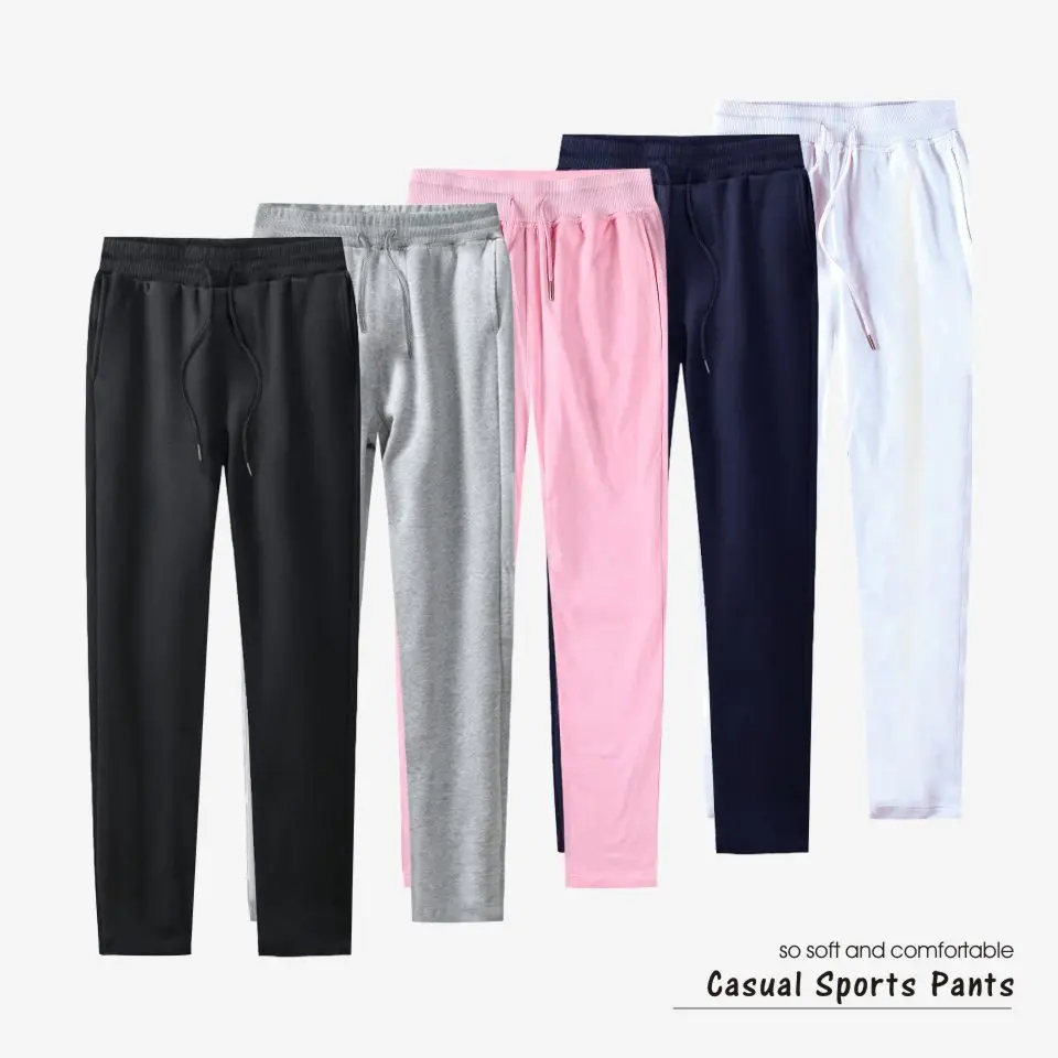 

2017 Autumn And Winter Casual Athletic Pants Solid Color Blank Casual Pants for Men And Women Pure Cotton Long Wei Pants-Pattern