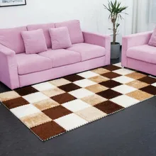 6 шт./компл. Мягкий Квадратный пушистый головоломка EVA пены Коврик противоскользящий Спальня ковер коврик современные ковры домашние тапочки LXY9