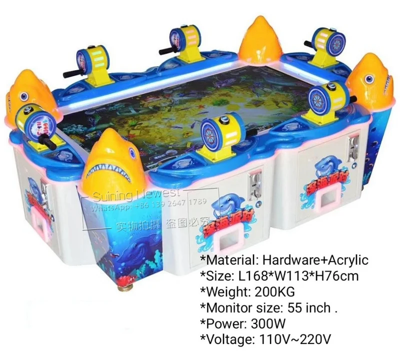 6 Players Video Games Amusement Device Arcade Machine Token Coin Operated Prize Tickets Redemption Fishing Game Machine 1