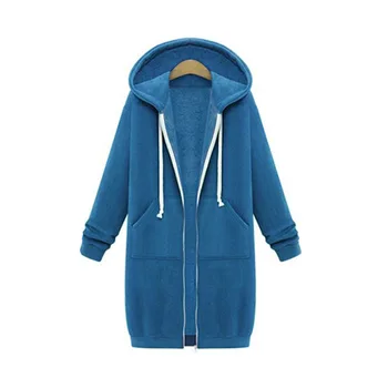 

Young Lady Long Thicken Hooded Sweatshirts Jacket Plus Size 3XL 4XL 5XL Loose Coat Hoodies Zipper Padded Velvet Outwear Clothing